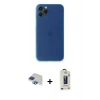 MARSİLYAN™- iPhone 11 Pro Max Kılıf Yadigar Yansıma Serisi - Siyah Bilvis Hayalet Cam Ekran Koruyucu + Pers Alüminyum Kamera Lens - LT