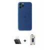 MARSİLYAN™- iPhone 11 Pro Max Kılıf Yadigar Yansıma Serisi - Siyah Bilvis Hayalet Cam Ekran Koruyucu + Kamera Lens Koruma Cam - SF