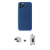 MARSİLYAN™- iPhone 11 Pro Max Kılıf Yadigar Yansıma Serisi - Siyah Bilvis Hayalet Cam Ekran Koruyucu + Pers Alüminyum Kamera Lens - SH