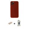 MARSİLYAN™- iPhone 11 Pro Max Kılıf Yadigar Yansıma Serisi - Siyah Bilvis Hayalet Cam Ekran Koruyucu + Renkli Kamera Lens Koruma Cam - YL