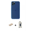 MARSİLYAN™- iPhone 11 Pro Max Kılıf Yadigar Yansıma Serisi - Siyah Bilvis Hayalet Cam Ekran Koruyucu + Renkli Kamera Lens Koruma Cam - YL