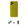 MARSİLYAN™- iPhone 11 Pro Max Kılıf Yadigar Yansıma Serisi - Siyah Joko Magic 5D Hayalet Cam + Metal Kamera Lens Koruma Cam - AKYL