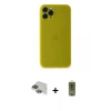 MARSİLYAN™- iPhone 11 Pro Max Kılıf Yadigar Yansıma Serisi - Siyah Joko Magic 5D Hayalet Cam + Pers Alüminyum Kamera Lens - YL