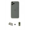 MARSİLYAN™- iPhone 11 Pro Max Kılıf Yadigar Yansıma Serisi - Siyah Joko Magic 5D Hayalet Cam + Rainbow Kamera Lens Koruma Cam - GD