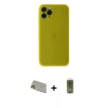 MARSİLYAN™- iPhone 11 Pro Max Kılıf Yadigar Yansıma Serisi - Siyah Joko Magic 5D Hayalet Cam + Rainbow Kamera Lens Koruma Cam - GD