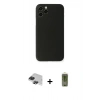 MARSİLYAN™- iPhone 11 Pro Max Kılıf Yadigar Yansıma Serisi - Siyah Joko Magic 5D Hayalet Cam + Siyah Pers Alüminyum Kamera Lens