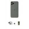 MARSİLYAN™- iPhone 11 Pro Max Kılıf Yadigar Yansıma Serisi - Siyah Joko Magic 5D Hayalet Cam + Siyah Pers Alüminyum Kamera Lens