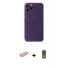 MARSİLYAN™- iPhone 11 Pro Max Kılıf Yadigar Yansıma Serisi - Siyah Joko Magic 5D Hayalet Cam + Renkli Kamera Lens Koruma Cam - TU
