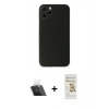 MARSİLYAN™- iPhone 11 Pro Max Kılıf Yadigar Yansıma Serisi - Siyah Mat Seramik Nano Ekran Koruyucu + Kamera Lens Koruma Cam - SF
