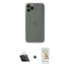 MARSİLYAN™- iPhone 11 Pro Max Kılıf Yadigar Yansıma Serisi - Siyah Mat Seramik Nano Ekran Koruyucu + Kamera Lens Koruma Cam - SF
