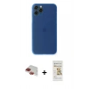 MARSİLYAN™- iPhone 11 Pro Max Kılıf Yadigar Yansıma Serisi - Siyah Mat Seramik Nano Ekran Koruyucu + Kırmızı Pers Alüminyum Kamera Lens
