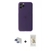 MARSİLYAN™- iPhone 11 Pro Max Kılıf Yadigar Yansıma Serisi - Siyah Mat Seramik Nano Ekran Koruyucu + Pers Alüminyum Kamera Lens - LT