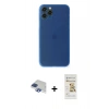MARSİLYAN™- iPhone 11 Pro Max Kılıf Yadigar Yansıma Serisi - Siyah Mat Seramik Nano Ekran Koruyucu + Pers Alüminyum Kamera Lens - LT
