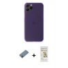 MARSİLYAN™- iPhone 11 Pro Max Kılıf Yadigar Yansıma Serisi - Siyah Mat Seramik Nano Ekran Koruyucu + Shine Kamera Lens Koruma Cam - MI