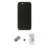 MARSİLYAN™- iPhone 11 Pro Max Kılıf Yadigar Yansıma Serisi - Siyah Mat Seramik Nano Ekran Koruyucu + Metal Kamera Lens Koruma Cam - AKYL