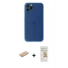 MARSİLYAN™- iPhone 11 Pro Max Kılıf Yadigar Yansıma Serisi - Siyah Mat Seramik Nano Ekran Koruyucu + Renkli Kamera Lens Koruma Cam - PE