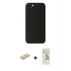 MARSİLYAN™- iPhone 11 Pro Max Kılıf Yadigar Yansıma Serisi - Siyah Mat Seramik Nano Ekran Koruyucu + Renkli Kamera Lens Koruma Cam - YL