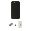 MARSİLYAN™- iPhone 11 Pro Max Kılıf Yadigar Yansıma Serisi - Siyah Mat Seramik Nano Ekran Koruyucu + Shine Kamera Lens Koruma Cam - GS
