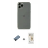 MARSİLYAN™- iPhone 11 Pro Max Kılıf Yadigar Yansıma Serisi - Siyah Mat Seramik Nano Ekran Koruyucu + Siyah Metal Kamera Lens Koruma Cam