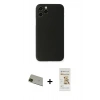MARSİLYAN™- iPhone 11 Pro Max Kılıf Yadigar Yansıma Serisi - Siyah Mat Seramik Nano Ekran Koruyucu + Rainbow Kamera Lens Koruma Cam - YL