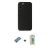 MARSİLYAN™- iPhone 11 Pro Max Kılıf Yadigar Yansıma Serisi - Siyah Polymer Nano Ekran Koruyucu + Shine Kamera Lens Koruma Cam - GS