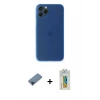 MARSİLYAN™- iPhone 11 Pro Max Kılıf Yadigar Yansıma Serisi - Siyah Polymer Nano Ekran Koruyucu + Metal Kamera Lens Koruma Cam - MI