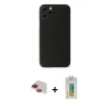 MARSİLYAN™- iPhone 11 Pro Max Kılıf Yadigar Yansıma Serisi - Siyah Polymer Nano Ekran Koruyucu + Pers Alüminyum Kamera Lens - KI