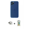 MARSİLYAN™- iPhone 11 Pro Max Kılıf Yadigar Yansıma Serisi - Siyah Polymer Nano Ekran Koruyucu + Pers Alüminyum Kamera Lens - YL