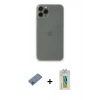 MARSİLYAN™- iPhone 11 Pro Max Kılıf Yadigar Yansıma Serisi - Siyah Polymer Nano Ekran Koruyucu + Shine Kamera Lens Koruma Cam - MI