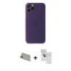 MARSİLYAN™- iPhone 11 Pro Max Kılıf Yadigar Yansıma Serisi - Siyah Seramik Nano Ekran Koruyucu + Rainbow Kamera Lens Koruma Cam - GD