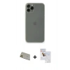 MARSİLYAN™- iPhone 11 Pro Max Kılıf Yadigar Yansıma Serisi - Siyah Seramik Nano Ekran Koruyucu + Rainbow Kamera Lens Koruma Cam - GD