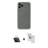 MARSİLYAN™- iPhone 11 Pro Max Kılıf Yadigar Yansıma Serisi - Siyah Seramik Nano Ekran Koruyucu + Kamera Lens Koruma Cam - SF