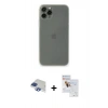 MARSİLYAN™- iPhone 11 Pro Max Kılıf Yadigar Yansıma Serisi - Siyah Seramik Nano Ekran Koruyucu + Pers Alüminyum Kamera Lens - LT