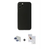 MARSİLYAN™- iPhone 11 Pro Max Kılıf Yadigar Yansıma Serisi - Siyah Seramik Nano Ekran Koruyucu + Pers Alüminyum Kamera Lens - LT
