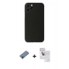 MARSİLYAN™- iPhone 11 Pro Max Kılıf Yadigar Yansıma Serisi - Siyah Seramik Nano Ekran Koruyucu + Pembe Shine Kamera Lens Koruma Cam