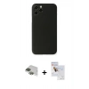 MARSİLYAN™- iPhone 11 Pro Max Kılıf Yadigar Yansıma Serisi - Siyah Seramik Nano Ekran Koruyucu + Pers Alüminyum Kamera Lens - YL