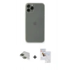 MARSİLYAN™- iPhone 11 Pro Max Kılıf Yadigar Yansıma Serisi - Siyah Seramik Nano Ekran Koruyucu + Pers Alüminyum Kamera Lens - YL