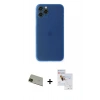 MARSİLYAN™- iPhone 11 Pro Max Kılıf Yadigar Yansıma Serisi - Siyah Seramik Nano Ekran Koruyucu + Rainbow Kamera Lens Koruma Cam - YL
