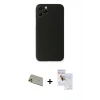MARSİLYAN™- iPhone 11 Pro Max Kılıf Yadigar Yansıma Serisi - Siyah Seramik Nano Ekran Koruyucu + Rainbow Kamera Lens Koruma Cam - GD