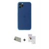 MARSİLYAN™- iPhone 11 Pro Max Kılıf Yadigar Yansıma Serisi - Siyah Seramik Nano Ekran Koruyucu + Rainbow Kamera Lens Koruma Cam - GD