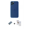 MARSİLYAN™- iPhone 11 Pro Max Kılıf Yadigar Yansıma Serisi - Siyah Seramik Nano Ekran Koruyucu + Sierra Blue Shine Kamera Lens Koruma Cam