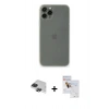 MARSİLYAN™- iPhone 11 Pro Max Kılıf Yadigar Yansıma Serisi - Siyah Seramik Nano Ekran Koruyucu + Pers Alüminyum Kamera Lens - SH