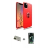 MARSİLYAN™- iPhone 11 Pro Max Kılıf Yankı Form Prime - Şeffaf 360 Full Body Arka Koruyucu + Rainbow Kamera Lens Koruma Cam - YL
