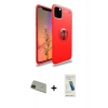 MARSİLYAN™- iPhone 11 Pro Max Kılıf Yankı Form Prime - Şeffaf Pasifik Cam Ekran Koruyucu + Rainbow Kamera Lens Koruma Cam - YL