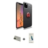 MARSİLYAN™- iPhone 11 Pro Max Kılıf Yankı Form Prime - Şeffaf Pasifik Cam Ekran Koruyucu + Rainbow Kamera Lens Koruma Cam - YL