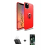 MARSİLYAN™- iPhone 11 Pro Max Kılıf Yankı Form Prime - Siyah 360 Mat Full Body Arka Koruyucu + Kamera Lens Koruma Cam - SF