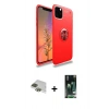 MARSİLYAN™- iPhone 11 Pro Max Kılıf Yankı Form Prime - Siyah 360 Mat Full Body Arka Koruyucu + Pers Alüminyum Kamera Lens - YL