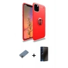 MARSİLYAN™- iPhone 11 Pro Max Kılıf Yankı Form Prime - Siyah 3D Antistatik Hayalet Cam Ekran Koruyucu + Shine Kamera Lens Koruma Cam - GI