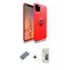 MARSİLYAN™- iPhone 11 Pro Max Kılıf Yankı Form Prime - Siyah 6D Mat Seramik Hayalet Nano Ekran Koruyucu + Metal Kamera Lens Koruma Cam - GS