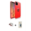 MARSİLYAN™- iPhone 11 Pro Max Kılıf Yankı Form Prime - Siyah 6D Mat Seramik Hayalet Nano Ekran Koruyucu + Pers Alüminyum Kamera Lens - KI